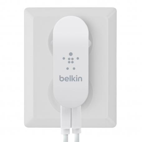 Кабел и захранване за ел. мрежа с два USB изхода за iPad и таблети - Belkin 220V Dual USB 2x2100mAh | JAR Computers Кабел и захранване за ел. мрежа с два USB изхода за iPad и таблети - Belkin 220V Dual USB 2x2100mAh