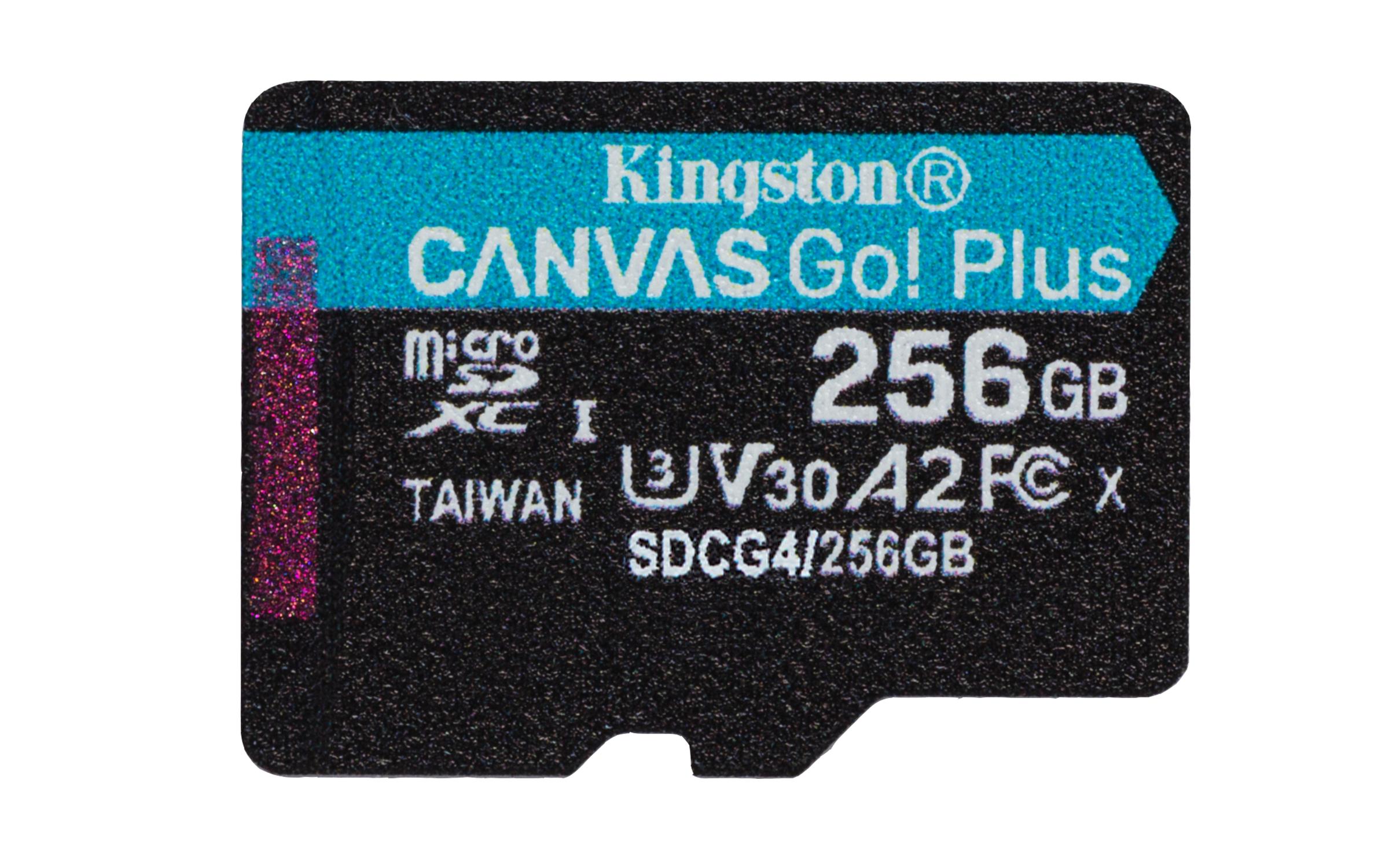 Kingston Technology Canvas Go! Plus 256 GB MicroSD UHS-I Клас 10