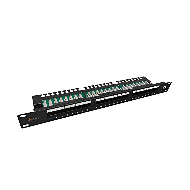 Панел 19" 1U 24xRJ45 cat. 5e UTP - Solarix SX24L-5E-UTP-BK-N | JAR Computers Панел 19" 1U 24xRJ45 cat. 5e UTP - Solarix SX24L-5E-UTP-BK-N