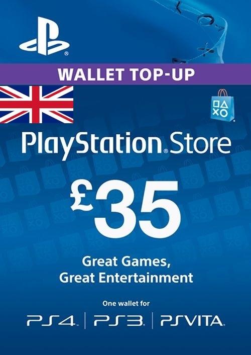 PS Network предплатена карта - £35 (PS3, PS4, PS Vita)