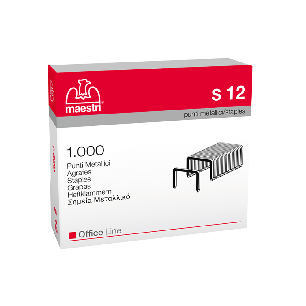 Roma Maestri Staple Wire Heavy Duty S-12 1000pcs (1005416) (ROM1005416)