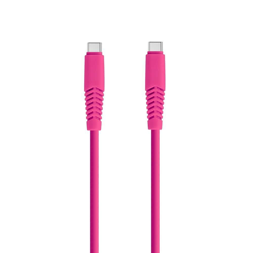 Setty кабел USB-C - USB-C 1.5 м, 2.1A, розов