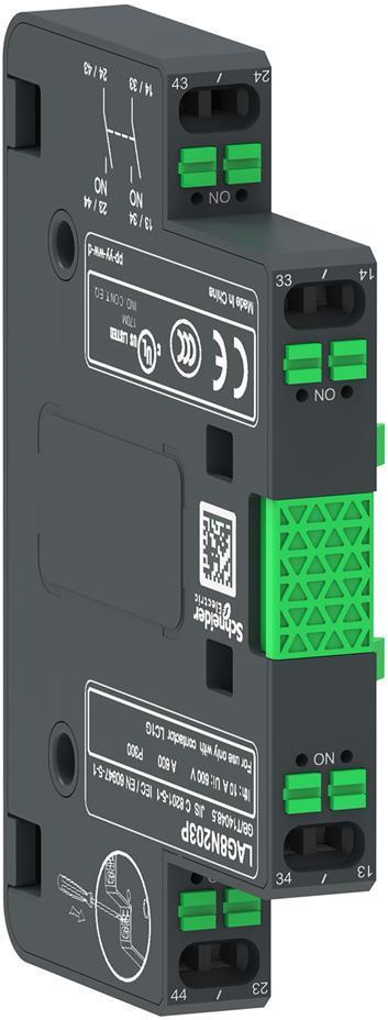 Блок помощни контакти TeSys G 2NO пружинни клеми SE | JAR Computers Блок помощни контакти TeSys G 2NO пружинни клеми SE