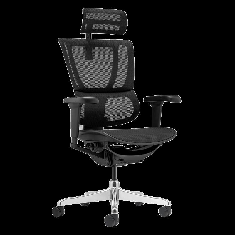 Ергономичен стол ERGOHUMAN IOO ULTRA - черна рамка - черен