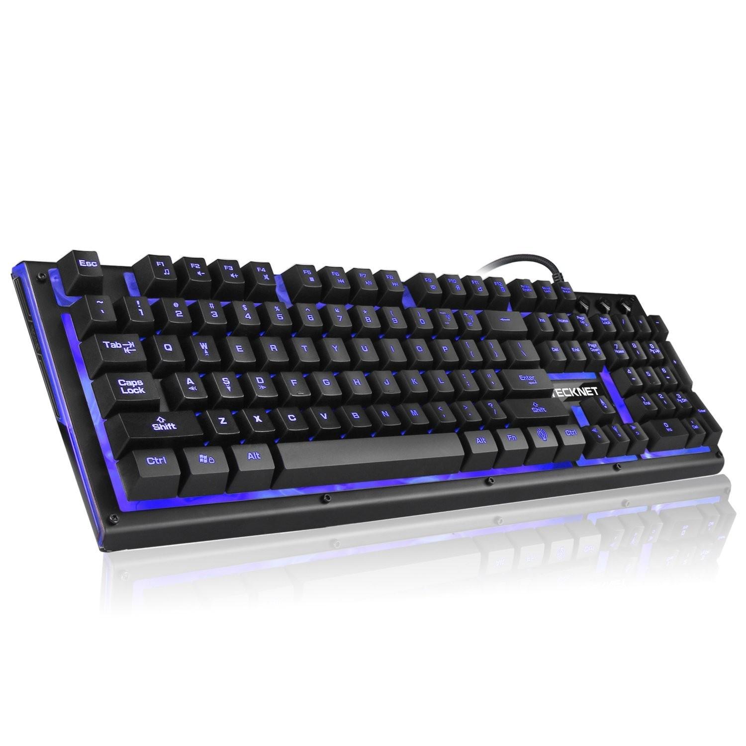 Геймърска клавиатура с LED подсветка - TeckNet X703 LED Illuminated Gaming Keyboard (за PC) | JAR Computers Геймърска клавиатура с LED подсветка - TeckNet X703 LED Illuminated Gaming Keyboard (за PC)