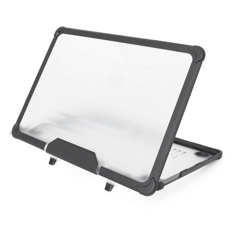 Honju FIT Kickstand Hybrid Case - удароустойчив хибриден кейс от най-висок клас за MacBook Air 15 M3 (2024), MacBook Air 15 M2 (2023) (черен-прозрачен) (bulk)