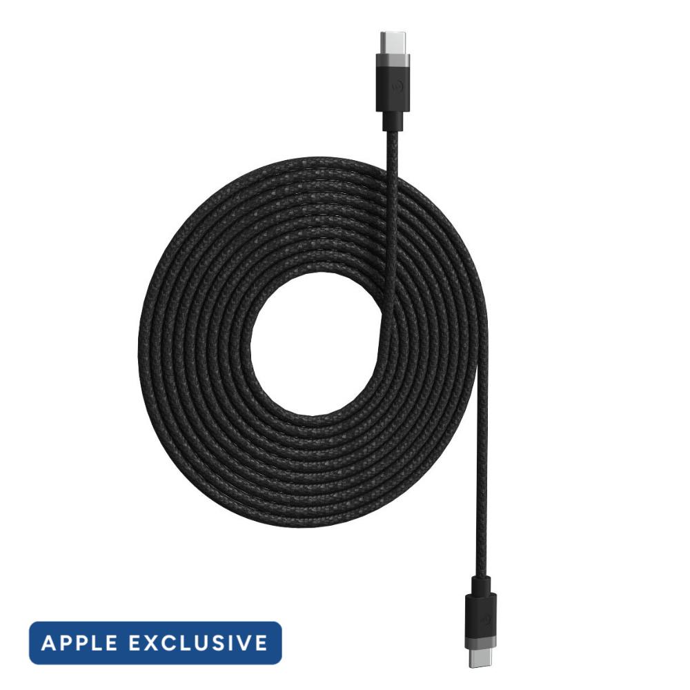 Кабел Мophie Cable-USBC-USBC-100W-2M-Black-Apple (Apple Exclusive) | JAR Computers Кабел Мophie Cable-USBC-USBC-100W-2M-Black-Apple (Apple Exclusive)