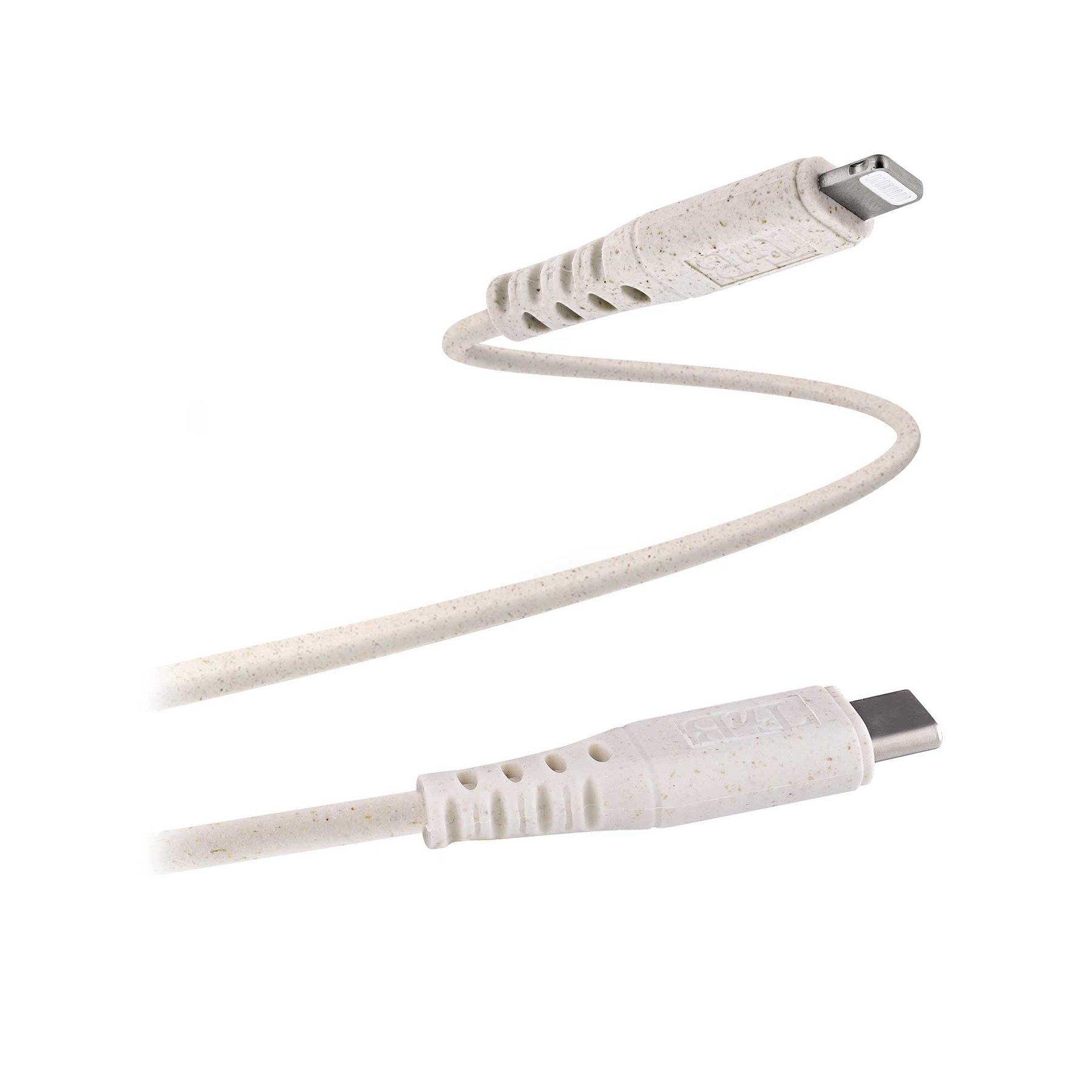 Кабел TNB Eco, USB Type-C към Lightning, 1.5 m, бяло-сив | JAR Computers Кабел TNB Eco, USB Type-C към Lightning, 1.5 m, бяло-сив