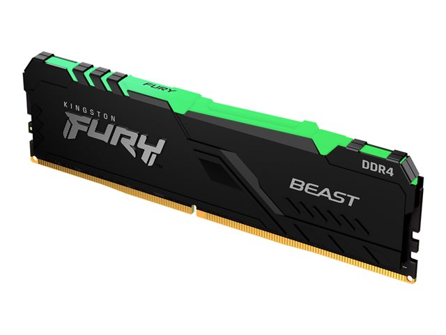 KINGSTON 16GB 2666MHz DDR4 CL16 DIMM 1Gx8 FURY Beast RGB