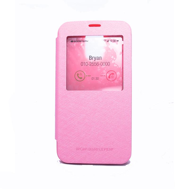 Кожен калъф, тип портфейл за Samsung Galaxy S5 SM-G900, Samsung Galaxy S5 Neo - Mercury Goospery Wow Bumper View Case (розов) | JAR Computers Кожен калъф, тип портфейл за Samsung Galaxy S5 SM-G900, Samsung Galaxy S5 Neo - Mercury Goospery Wow Bumper View Case (розов)