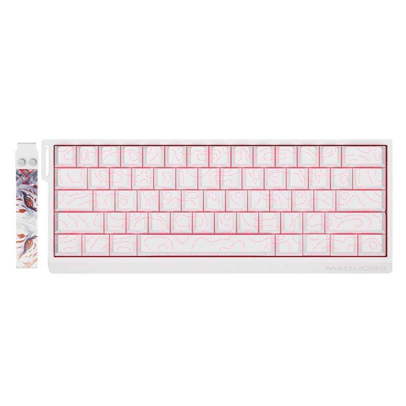 Madlions професионална геймърска механична клавиатура Professional Gaming Mechanical Keyboard MAD 60 HE Flagship V2 - 8K, Magnetic Amber Pro Switches - White | JAR Computers Madlions професионална геймърска механична клавиатура Professional Gaming Mechanical Keyboard MAD 60 HE Flagship V2 - 8K, Magnetic Amber Pro Switches - White