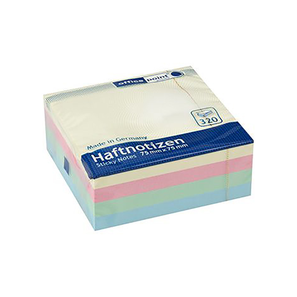 Officepoint Sticky notes 75X75, 320f., pastel mix (MAG-5587500-42) (OFPMAG-5587500-42)