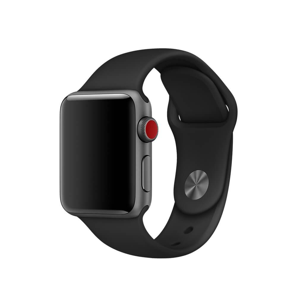 Оригинална силиконова каишка за Apple Watch 38мм (reconditioned) - Apple Sport Band S/M & M/L 38mm (Apple Box) (черен) | JAR Computers Оригинална силиконова каишка за Apple Watch 38мм (reconditioned) - Apple Sport Band S/M & M/L 38mm (Apple Box) (черен)