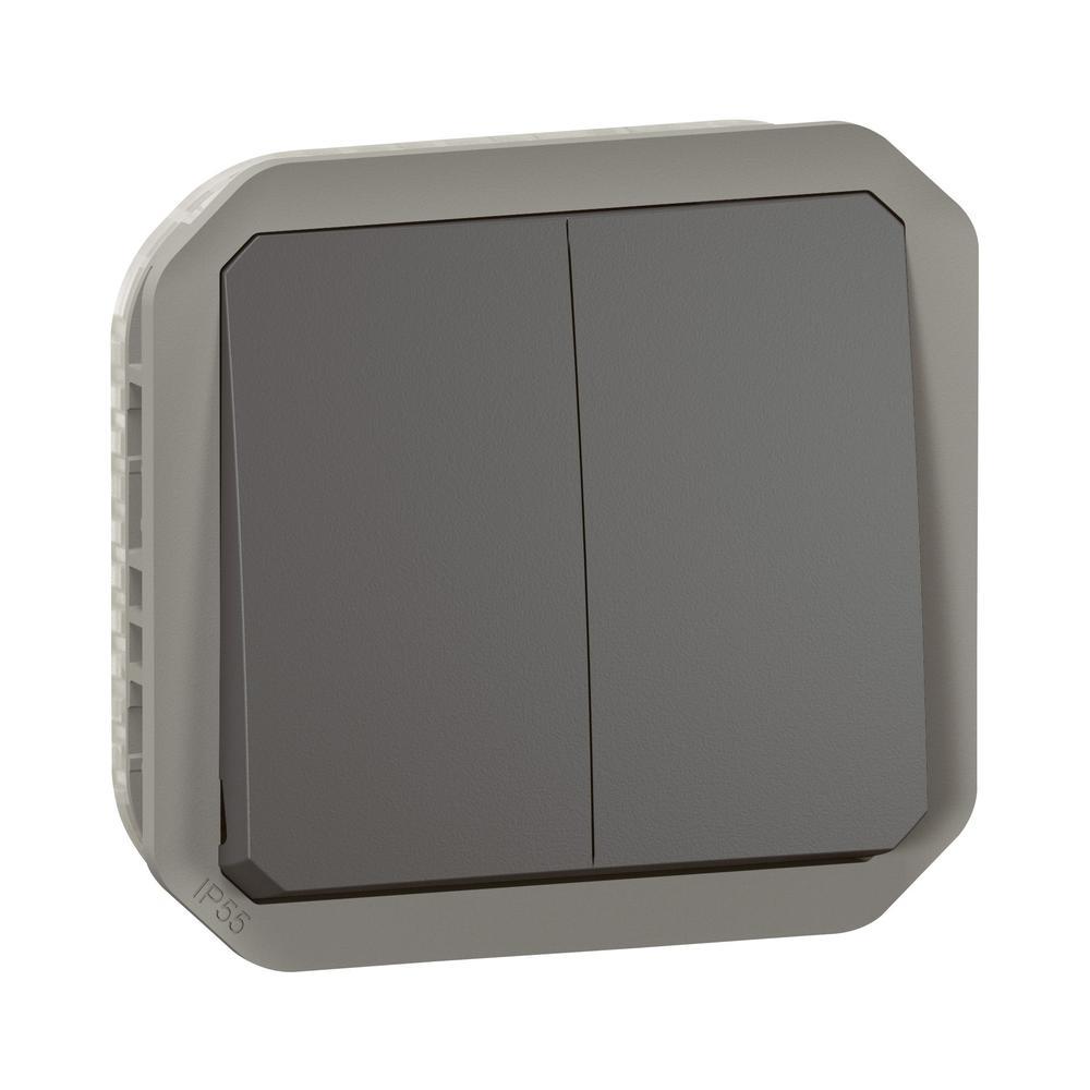 Сериен ключ/бутон 10А механизъм IP55 Антрацит - Legrand Plexo New 069805L | JAR Computers Сериен ключ/бутон 10А механизъм IP55 Антрацит - Legrand Plexo New 069805L