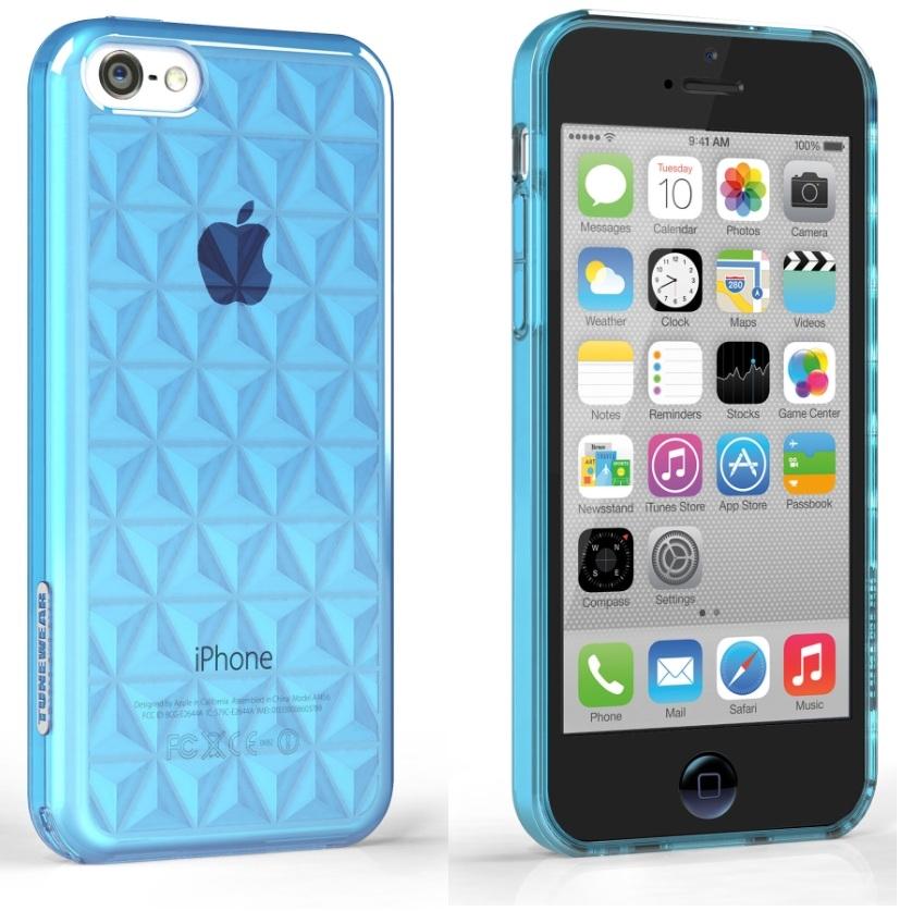 Силиконов (TPU) калъф с аксесоари за iPhone 5C (син) - Tunewear Tuneprism | JAR Computers Силиконов (TPU) калъф с аксесоари за iPhone 5C (син) - Tunewear Tuneprism