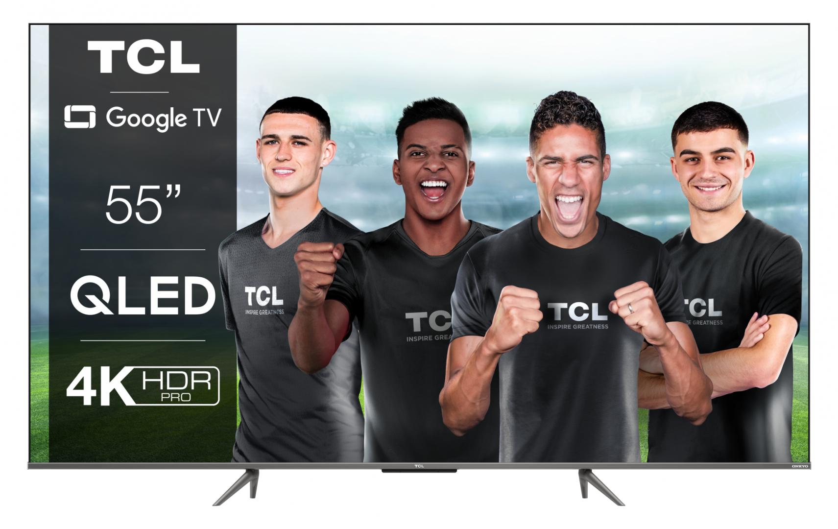 Телевизор TCL 55'' -139CM Qled Smart TV 4K Silver 