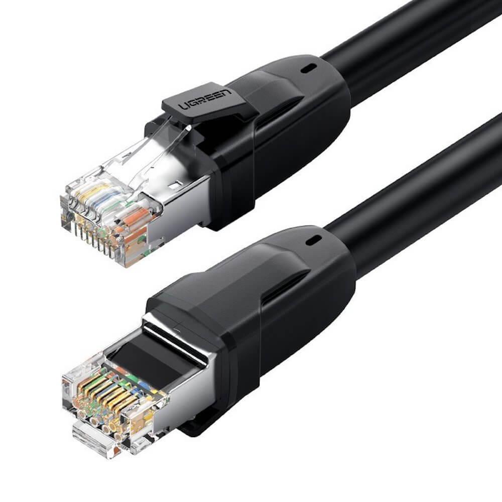 Ugreen Ethernet Patchcord Cable RJ45 Cat 8 T568B 2000 Mbps кабел (150 см) (черен) | JAR Computers Ugreen Ethernet Patchcord Cable RJ45 Cat 8 T568B 2000 Mbps кабел (150 см) (черен)