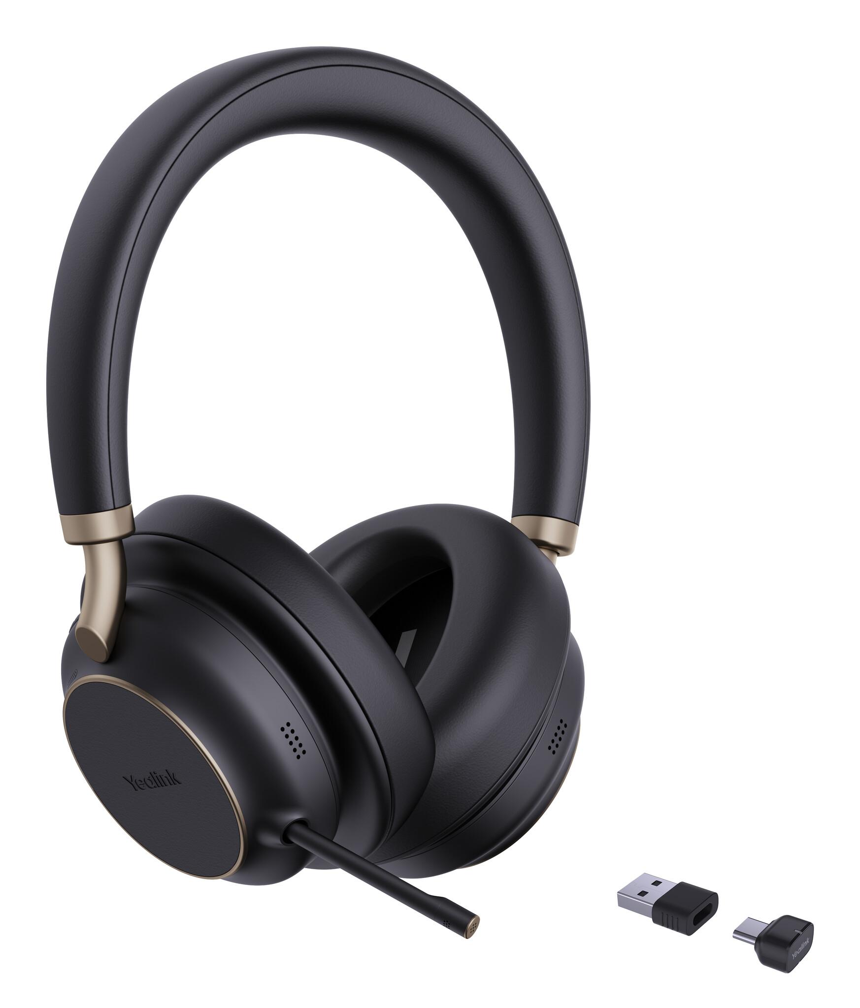 Yealink BH76 Plus UC USB-C/A Слушалки Безжичен Лента за глава Обаждания/музика USB Type-C / USB Type-A Bluetooth Черен