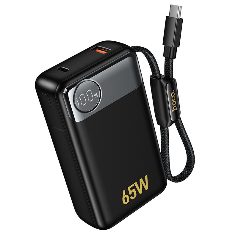 HOCO Power Bank 12000 mAh 65W, Skillful /черен/ - Q53 | JAR Computers HOCO Power Bank 12000 mAh 65W, Skillful /черен/ - Q53
