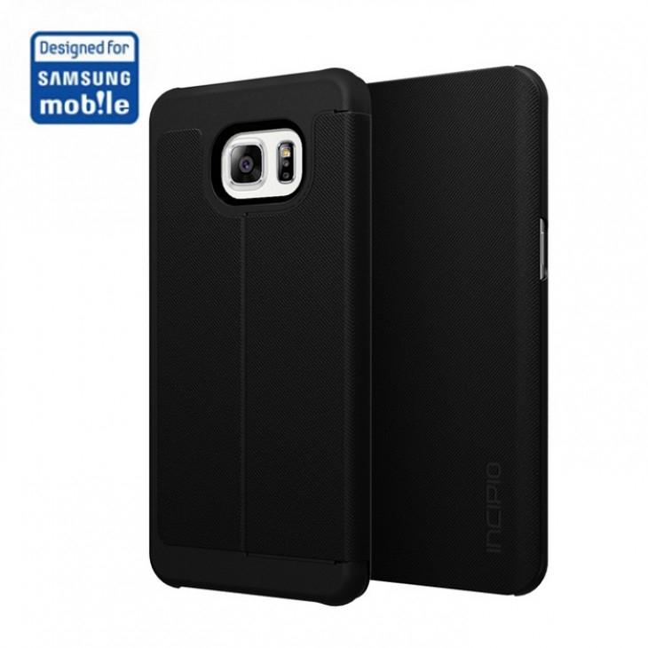 Кожен калъф, тип портфейл и поставка за Samsung Galaxy S6 Edge Plus - Incipio Lancaster Folio Case (черен) | JAR Computers Кожен калъф, тип портфейл и поставка за Samsung Galaxy S6 Edge Plus - Incipio Lancaster Folio Case (черен)