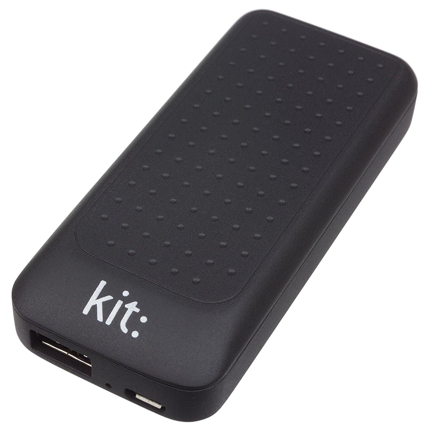 Компактна външна батерия за мобилни устройства - Kit Pocket Power Bank 4000 mAh (черен) | JAR Computers Компактна външна батерия за мобилни устройства - Kit Pocket Power Bank 4000 mAh (черен)