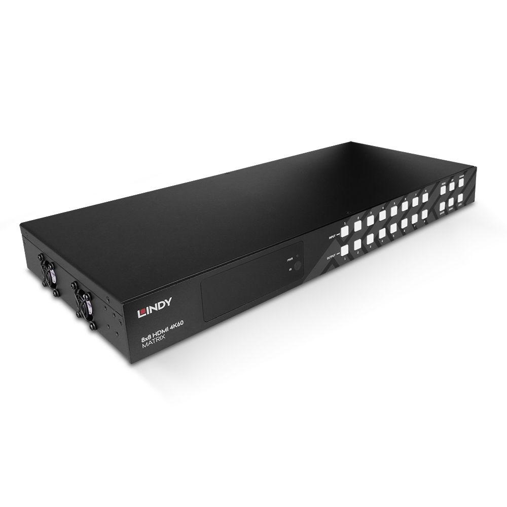 LINDY LNY-38334 :: 8x8 HDMI 4K60 Matrix превключвател | JAR Computers LINDY LNY-38334 :: 8x8 HDMI 4K60 Matrix превключвател