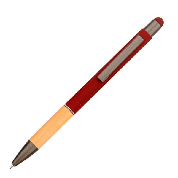 Office 1 Химикалка Touch, метална, гумирана, червена