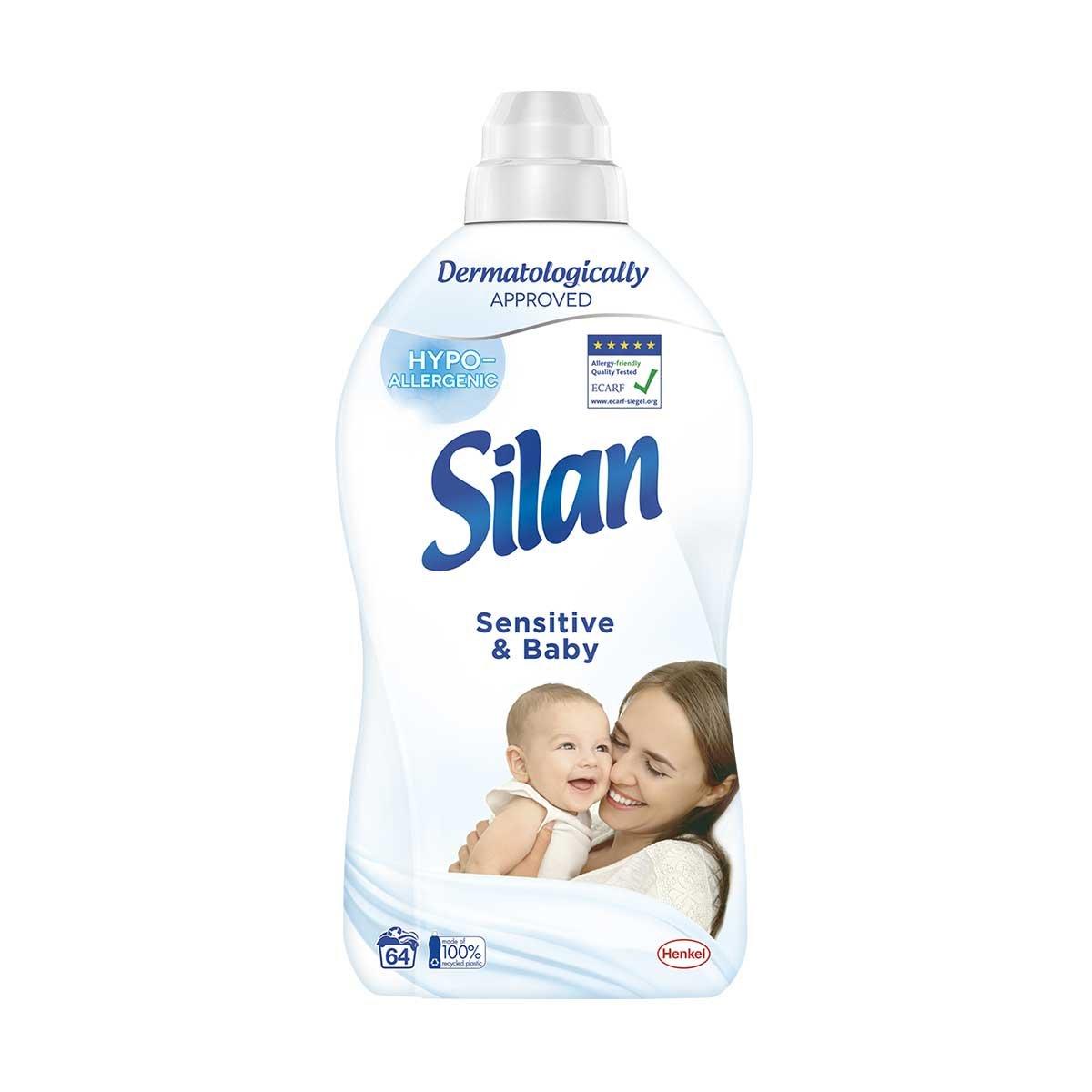 Омекотител Silan Sensitive, за 64 пранета, 1.408 L | JAR Computers Омекотител Silan Sensitive, за 64 пранета, 1.408 L