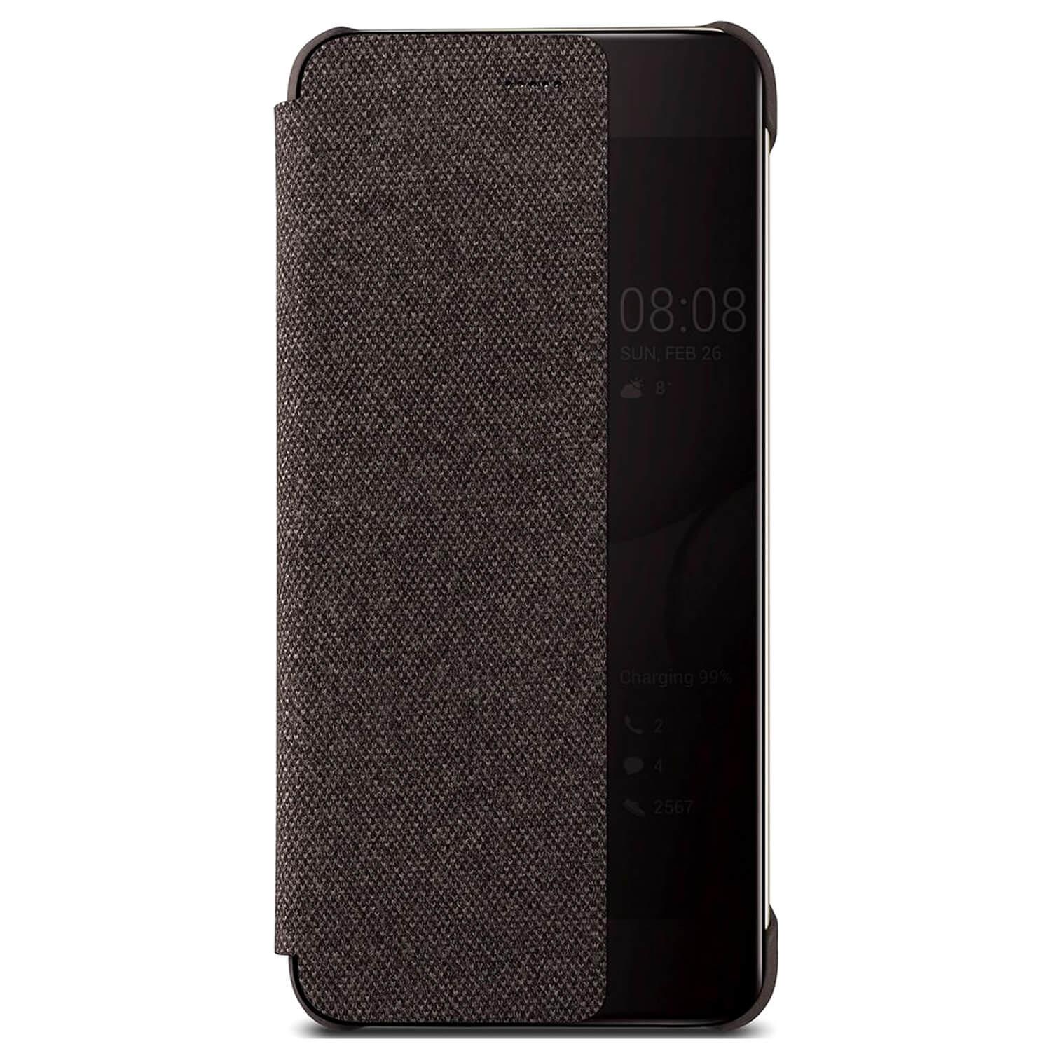 Оригинален кожен калъф за Huawei P10 Plus - Huawei Smart View Cover (кафяв) | JAR Computers Оригинален кожен калъф за Huawei P10 Plus - Huawei Smart View Cover (кафяв)