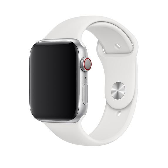 Оригинална силиконова каишка за Apple Watch 38мм, 40мм - Apple Sport Band M/L (bulk) (бял) | JAR Computers Оригинална силиконова каишка за Apple Watch 38мм, 40мм - Apple Sport Band M/L (bulk) (бял)
