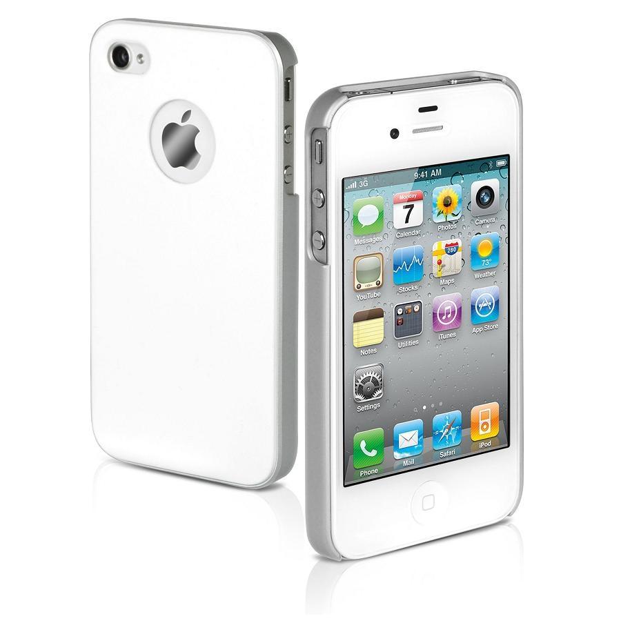 Поликарбонатов кейс за iPhone 4S, iPhone 4 - SBS Satiny Dual Color Case (бял) | JAR Computers Поликарбонатов кейс за iPhone 4S, iPhone 4 - SBS Satiny Dual Color Case (бял)