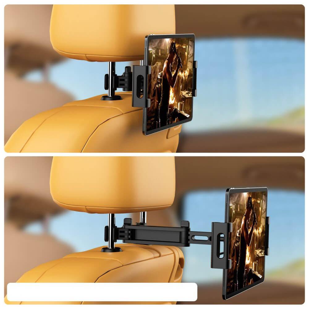 Поставка за смартфон или таблет за седалката на автомобил - Tech-Protect Stretchable Headrest Car Mount (черен) | JAR Computers Поставка за смартфон или таблет за седалката на автомобил - Tech-Protect Stretchable Headrest Car Mount (черен)