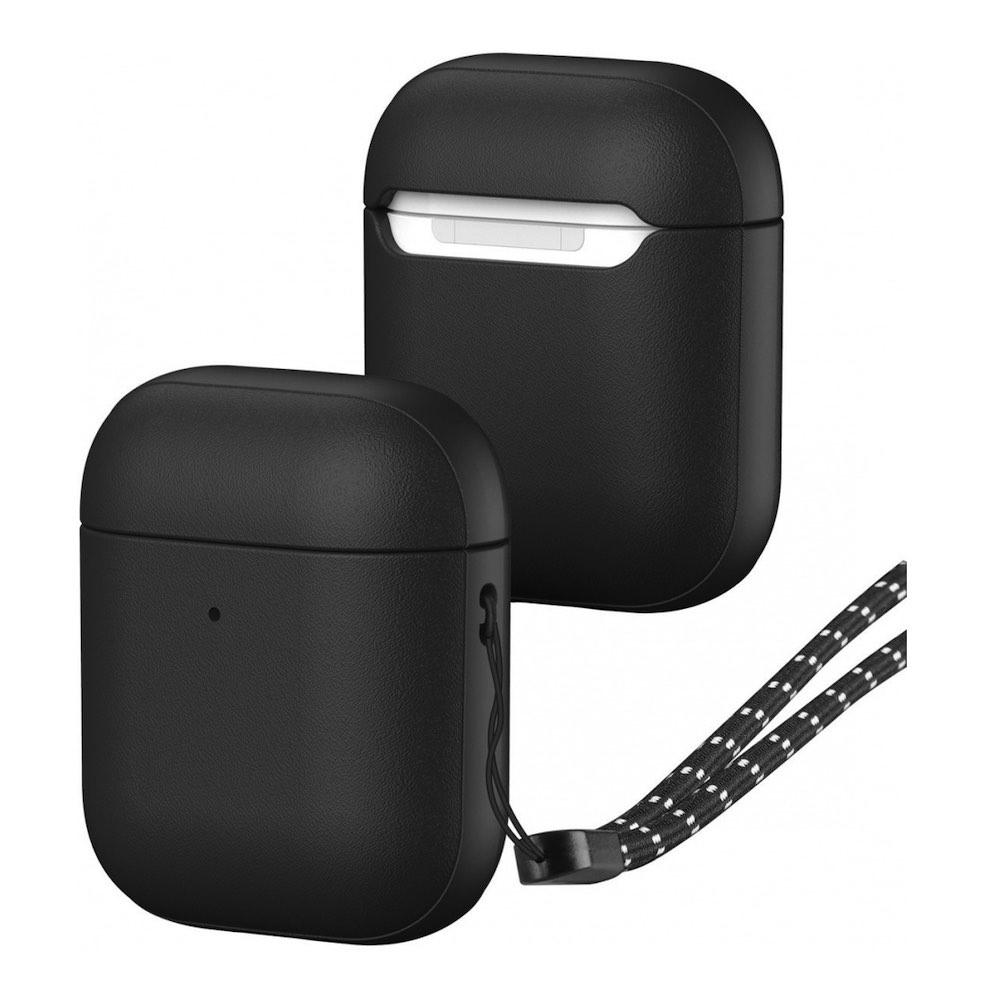 Силиконов (TPU) калъф с връзка за ръка за Apple AirPods и Apple AirPods 2 - Dux Ducis AirPods Plen Serires Premium Case (черен) | JAR Computers Силиконов (TPU) калъф с връзка за ръка за Apple AirPods и Apple AirPods 2 - Dux Ducis AirPods Plen Serires Premium Case (черен)