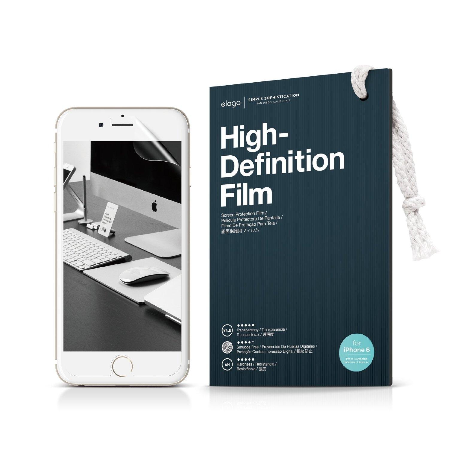 Уникално защитно покритие за дисплея на iPhone 6, iPhone 6S - Elago HD Professional Film (два броя) | JAR Computers Уникално защитно покритие за дисплея на iPhone 6, iPhone 6S - Elago HD Professional Film (два броя)