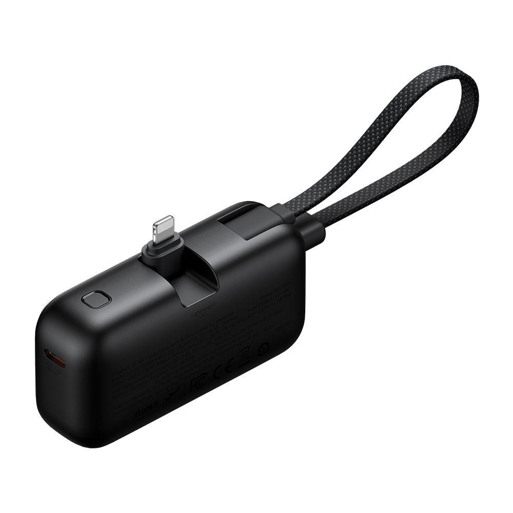 Външна батерия с Lightning конектор и вграден USB-C кабел - Mcdodo FreeKit Powerbank Lightning Connector With Build-In USB-C Cable 5000mAh 22.5W (черен) | JAR Computers Външна батерия с Lightning конектор и вграден USB-C кабел - Mcdodo FreeKit Powerbank Lightning Connector With Build-In USB-C Cable 5000mAh 22.5W (черен)
