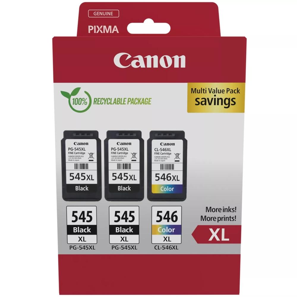 Canon PG-545XLx2/CL-546XL Multi pack + Canon Photo Paper Variety Pack A4 & 10 x 15cm (VP-101) | JAR Computers Canon PG-545XLx2/CL-546XL Multi pack + Canon Photo Paper Variety Pack A4 & 10 x 15cm (VP-101)