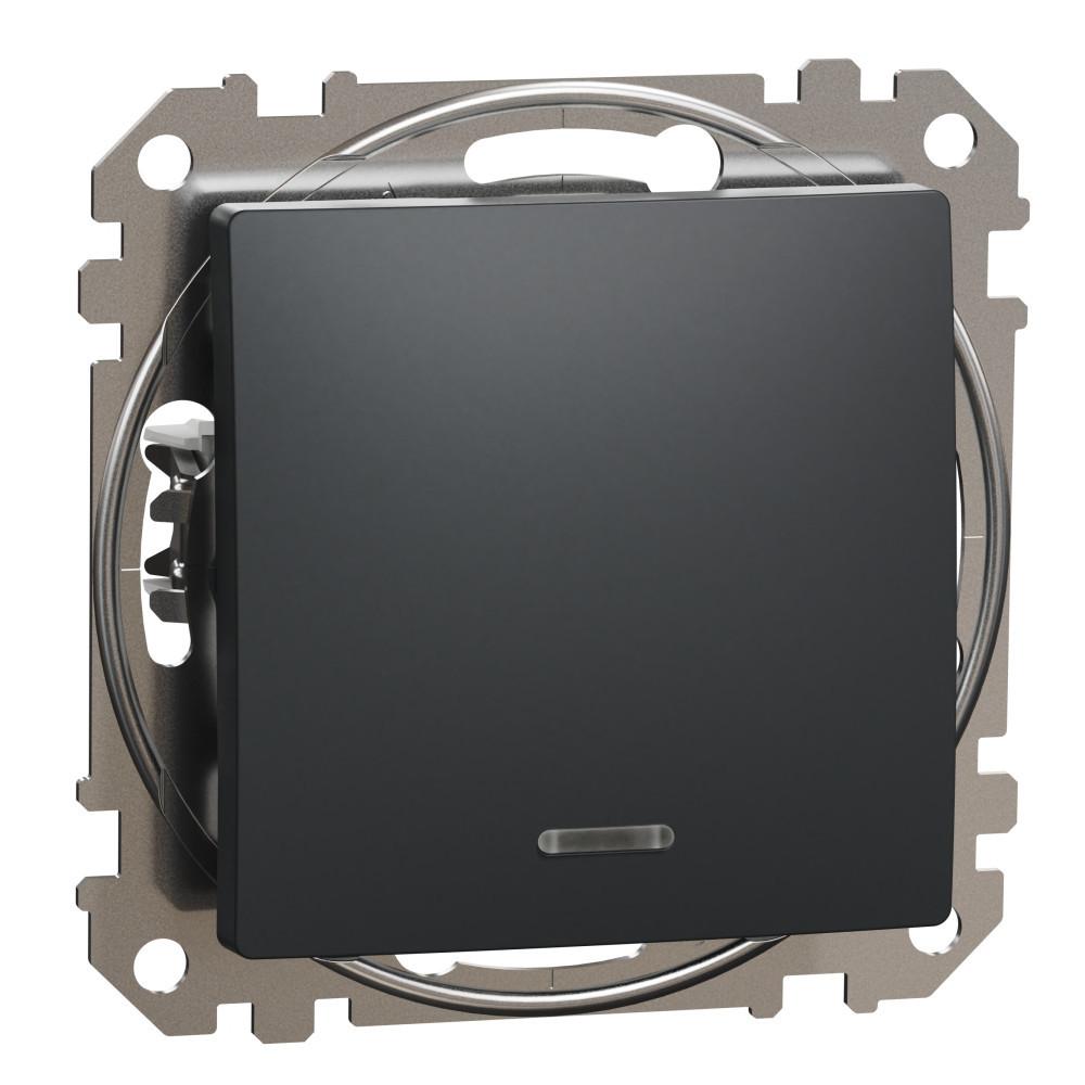 Девиаторен ключ с подсветка 10A Антрацит - SCHNEIDER ELECTRIC Sedna Design SDD114106L | JAR Computers Девиаторен ключ с подсветка 10A Антрацит - SCHNEIDER ELECTRIC Sedna Design SDD114106L