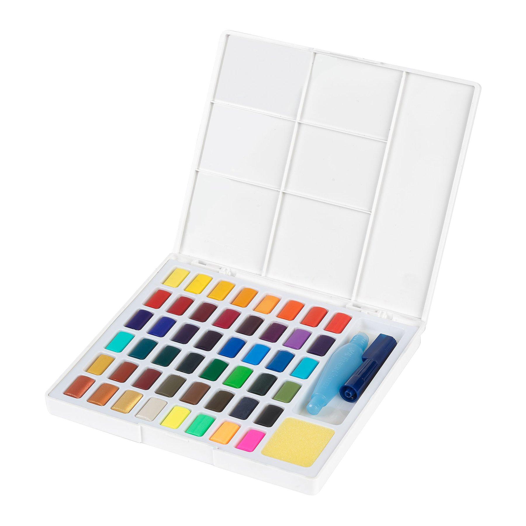 Faber-Castell Акварелни бои, в кутия - палитра, 48 цвята | JAR Computers Faber-Castell Акварелни бои, в кутия - палитра, 48 цвята