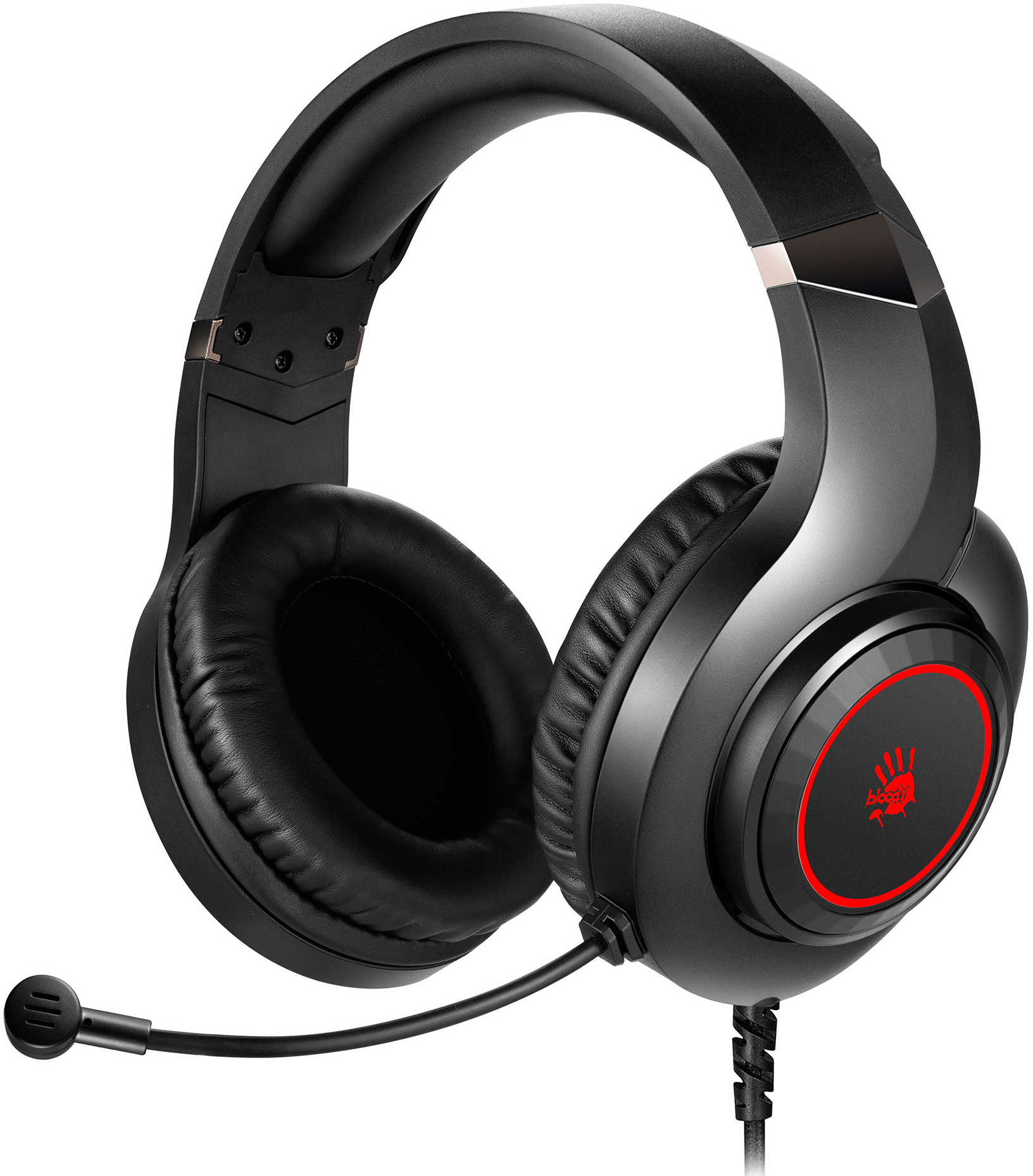 Гейминг слушалки A4tech - Bloody G220, черни/червени