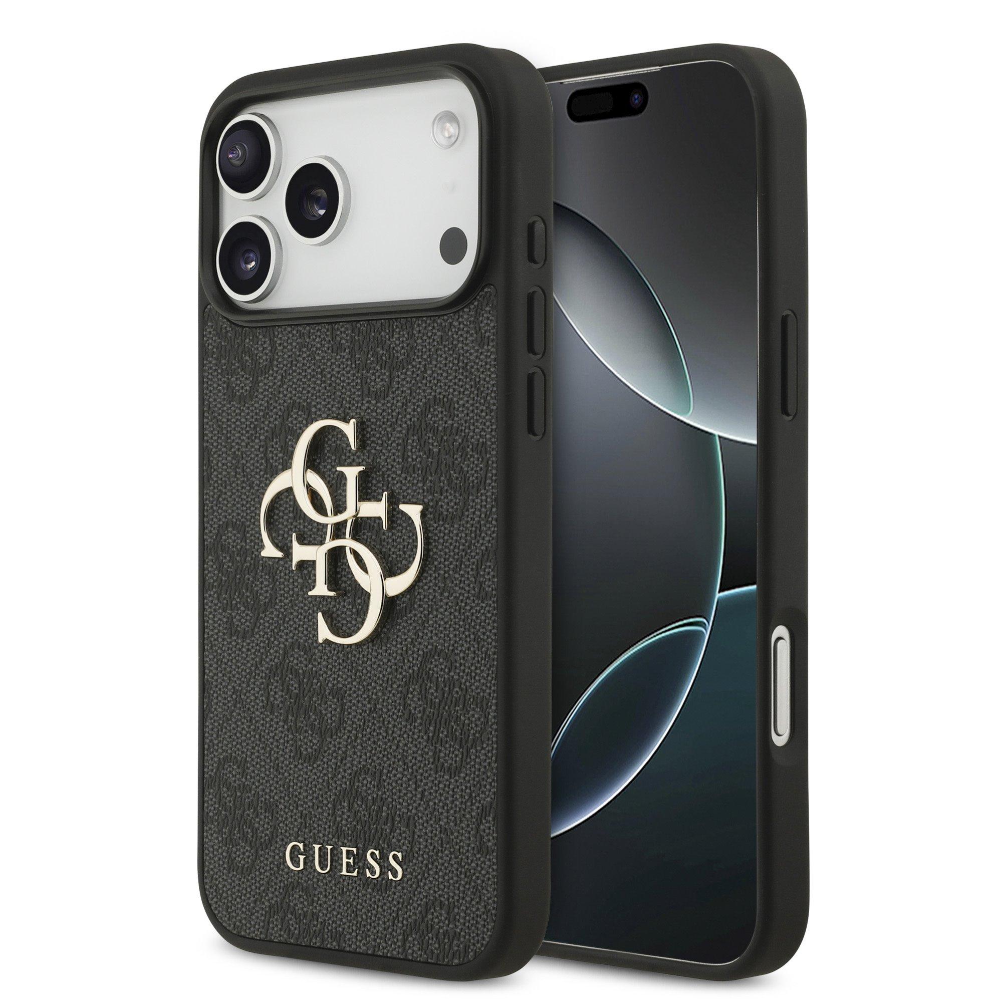 GUESS Калъф Apple iPhone 18 Pro Max, PU 4G Metal Logo, сив - GUHCP18X4GMGGR | JAR Computers GUESS Калъф Apple iPhone 18 Pro Max, PU 4G Metal Logo, сив - GUHCP18X4GMGGR