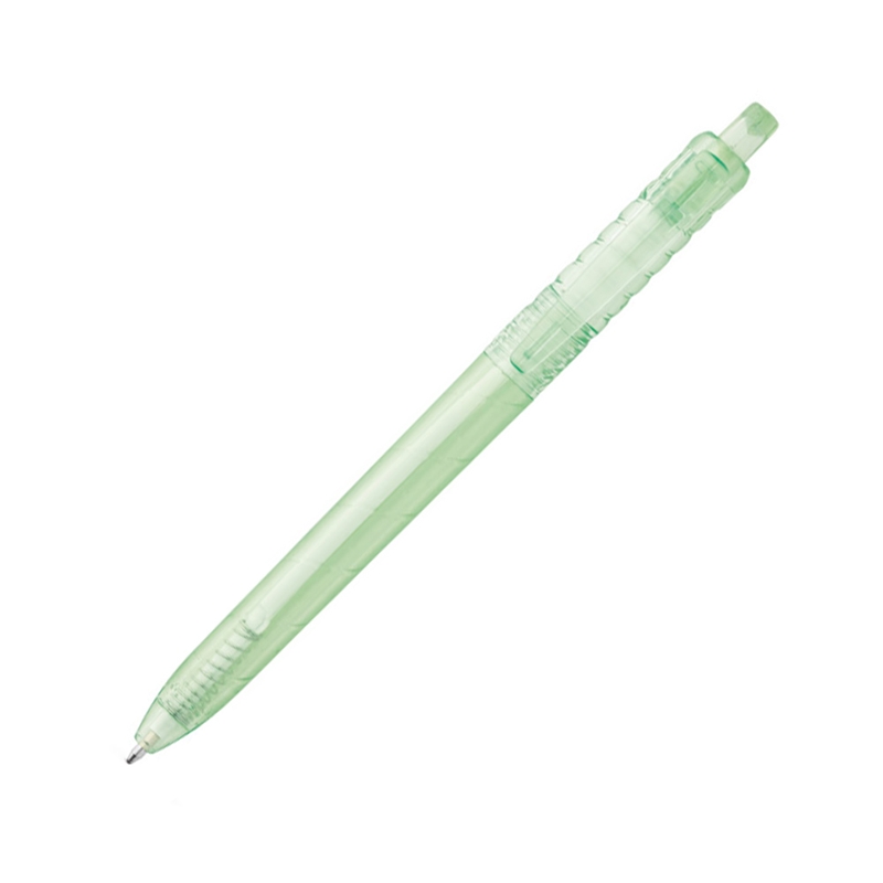 Химикалка Hydra, рециклиран PET, светлозелена, 50 броя