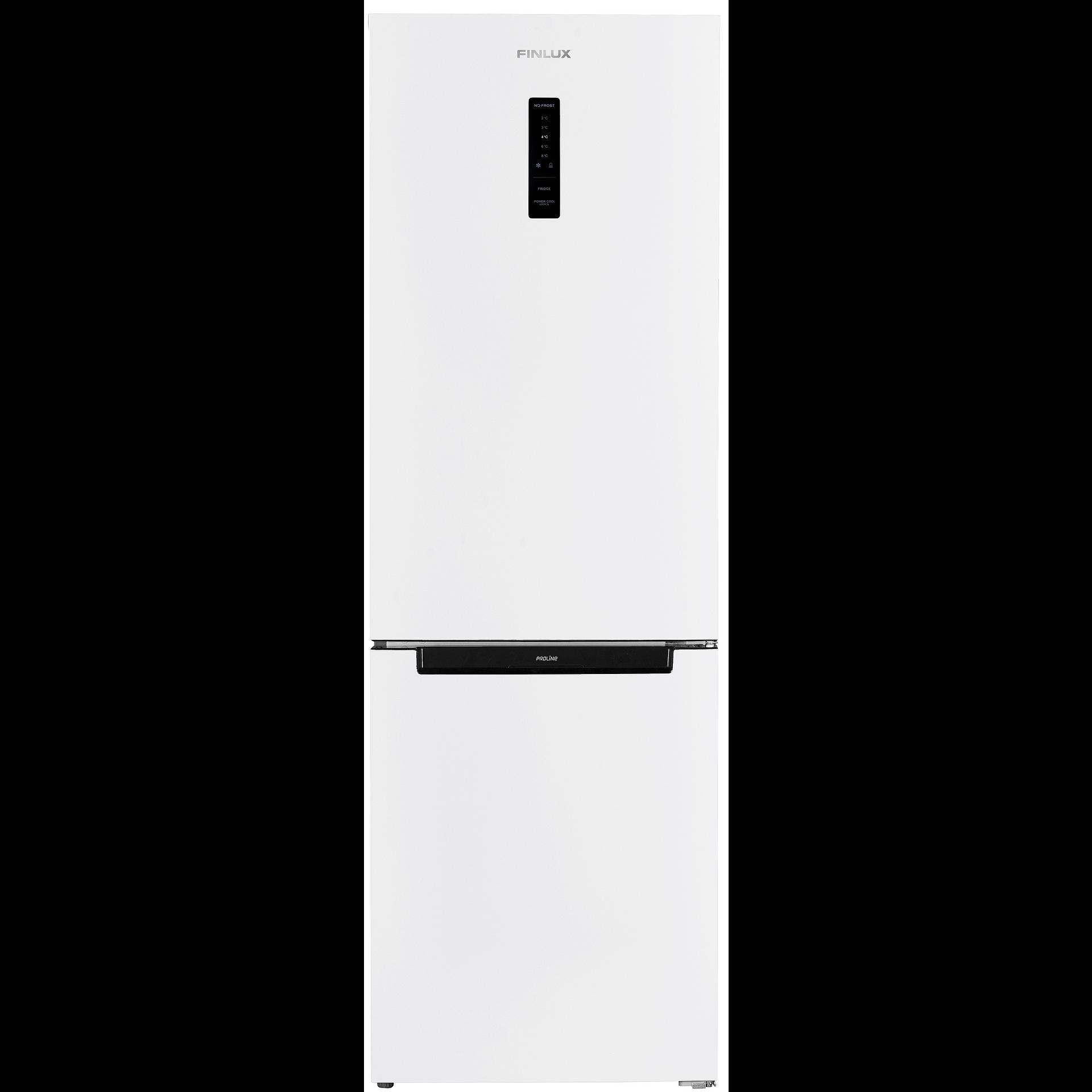 Хладилник с фризер Finlux FBN310DWH , 293 l, E , No Frost , Бял