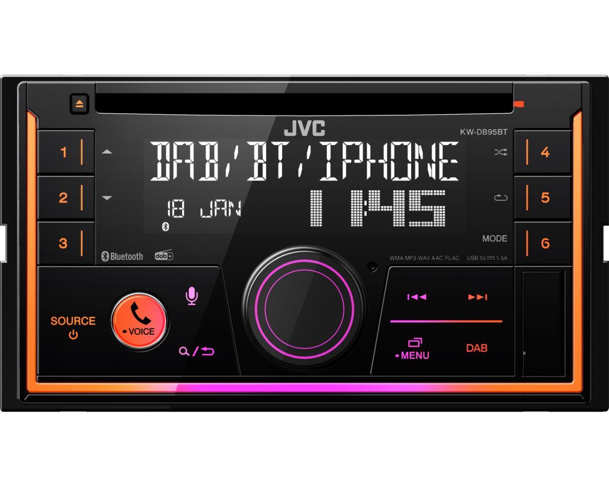 JVC KW-DB95BT Black 200 W Bluetooth | JAR Computers JVC KW-DB95BT Black 200 W Bluetooth