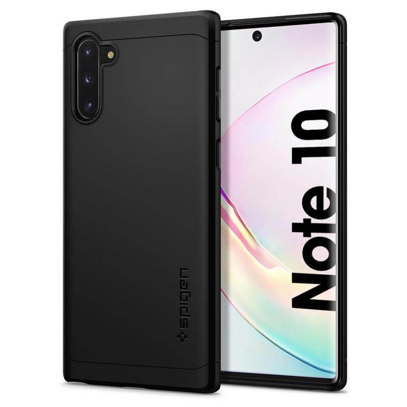 Качествен тънък матиран кейс за Samsung Galaxy Note 10 - Spigen Thin Fit Classic Case (черен) | JAR Computers Качествен тънък матиран кейс за Samsung Galaxy Note 10 - Spigen Thin Fit Classic Case (черен)