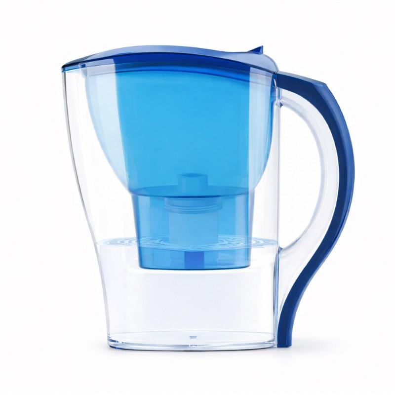 Кана за филтриране на вода Oliver Voltz OV51231A, 2.5 л, Сменяем филтър, До 2 месеца преди смяна, Без BPA, Син