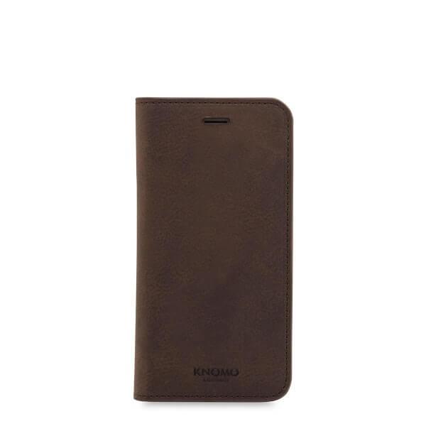 Кожен (естествена кожа) калъф за за iPhone 8, iPhone 7 - Knomo Premium Folio Case (кафяв) | JAR Computers Кожен (естествена кожа) калъф за за iPhone 8, iPhone 7 - Knomo Premium Folio Case (кафяв)