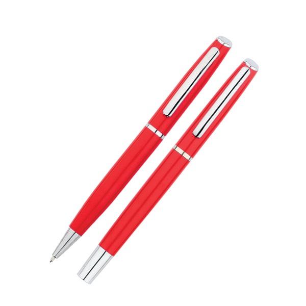Комплект ролер и автоматична химикалка Lastva Pinta Red&Silver, метални, в кутия | JAR Computers Комплект ролер и автоматична химикалка Lastva Pinta Red&Silver, метални, в кутия