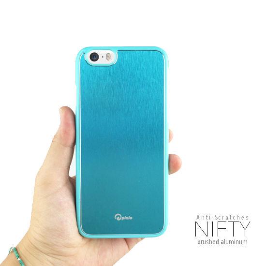 Поликарбонатов кейс с алуминиево покритие за iPhone 6, iPhone 6S - Pinlo Nifty Case (син) | JAR Computers Поликарбонатов кейс с алуминиево покритие за iPhone 6, iPhone 6S - Pinlo Nifty Case (син)
