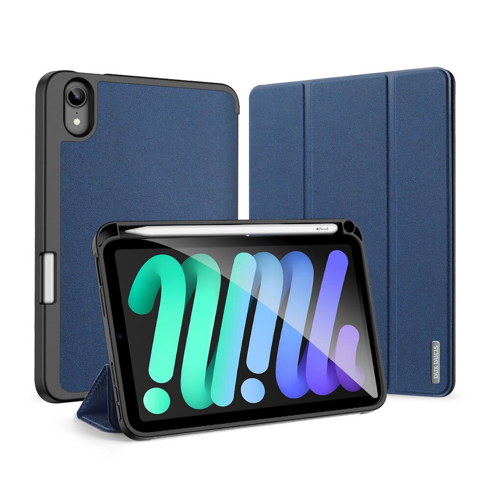 Полиуретанов кейс с поставка и отделение за Apple Pencil 2 за iPad mini 7 (2024), iPad mini 6 (2021) - DUX DUCIS Domo Tablet Case (син) | JAR Computers Полиуретанов кейс с поставка и отделение за Apple Pencil 2 за iPad mini 7 (2024), iPad mini 6 (2021) - DUX DUCIS Domo Tablet Case (син)