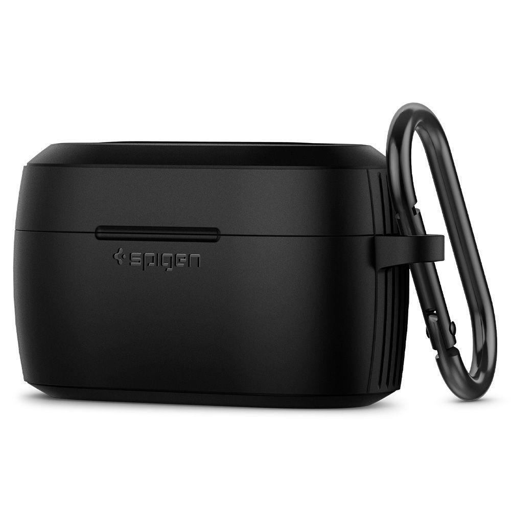 Силиконов удароустойчив кейс с карабинер за Jabra Elite 75t - Spigen Rugged Armor Case (черен) | JAR Computers Силиконов удароустойчив кейс с карабинер за Jabra Elite 75t - Spigen Rugged Armor Case (черен)